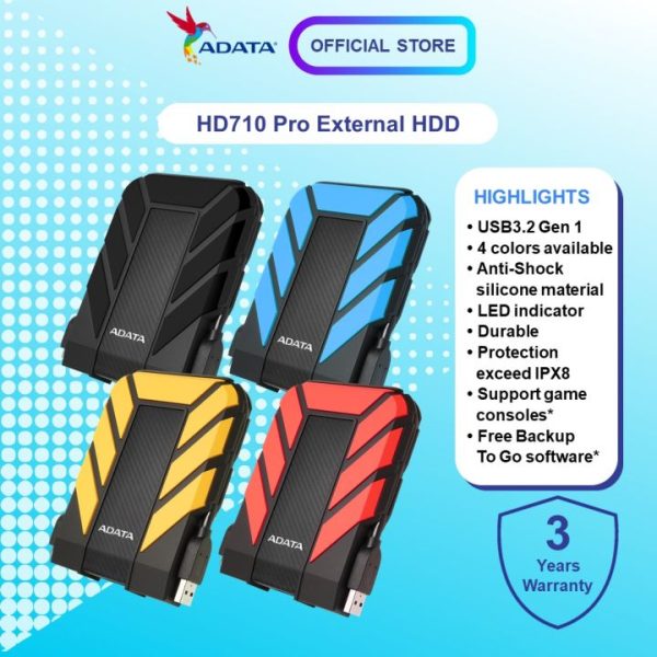 هارد اکسترنال Adata 1TB : 710pro - Image 2