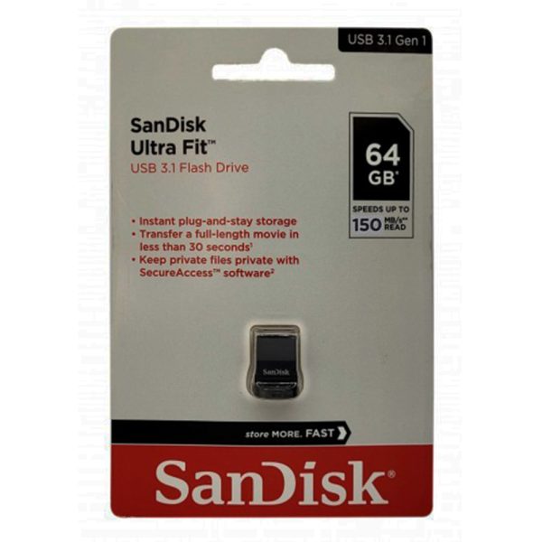 Flash usb sandisk 64G : fit فلش یو اس بی